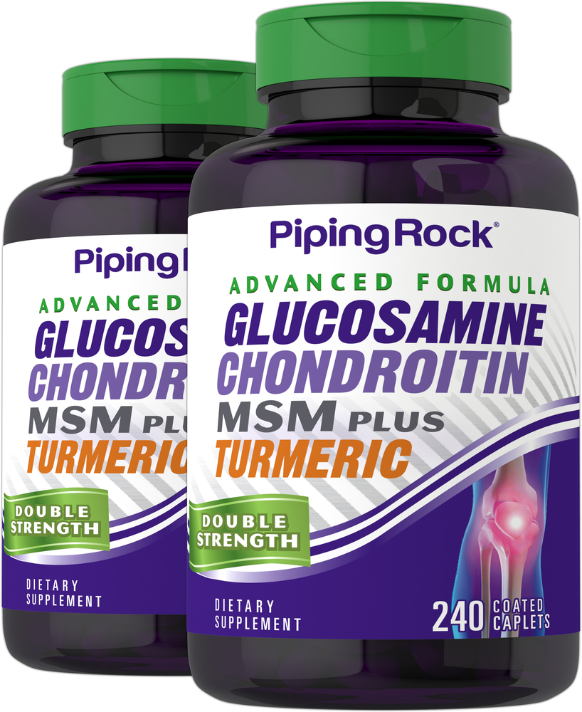 Glucosamine Chondroitin MSM Plus Turmeric 2 x 120 Capsules Benefits