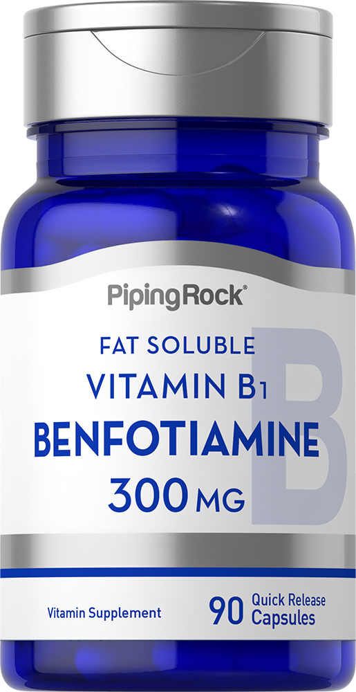 Benfotiamine Supplement (Fat Soluble Vitamin B1) 300 mg, 90 Caps