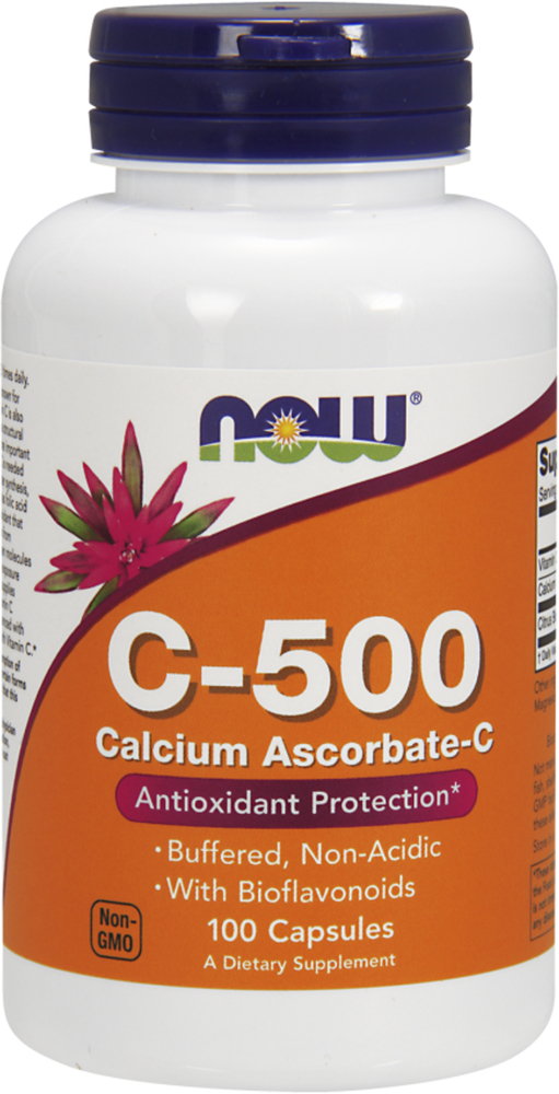 Buffered C500 Calcium AscorbateC, 500 mg, 100 Capsules Nutrition