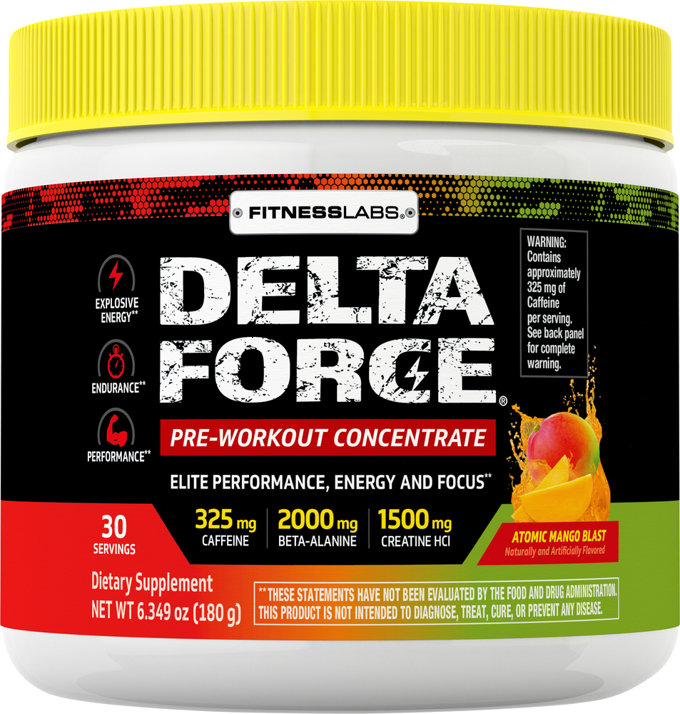 Delta Force PreWorkout Concentrate Powder (Atomic Mango