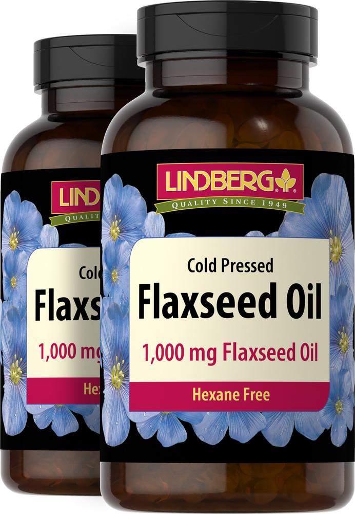 Flaxseed Oil 1000 mg, 180 Softgels x 2 bottles Nutrition Express by