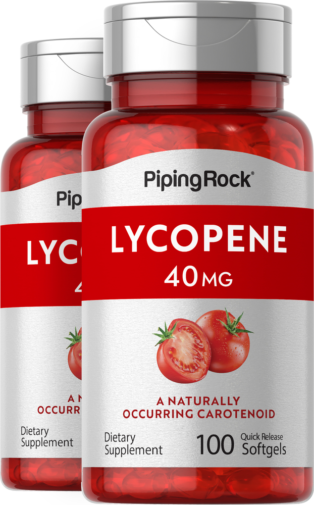 Lycopene 40 mg 2 Bottles x 100 Liquid Capsules Prostate and Immune