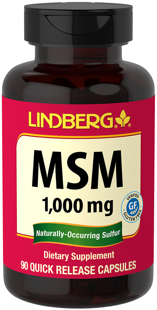 MSM (Methylsulfonylmethane), 1000 mg, 90 Capsules Nutrition Express by PipingRock Health Products