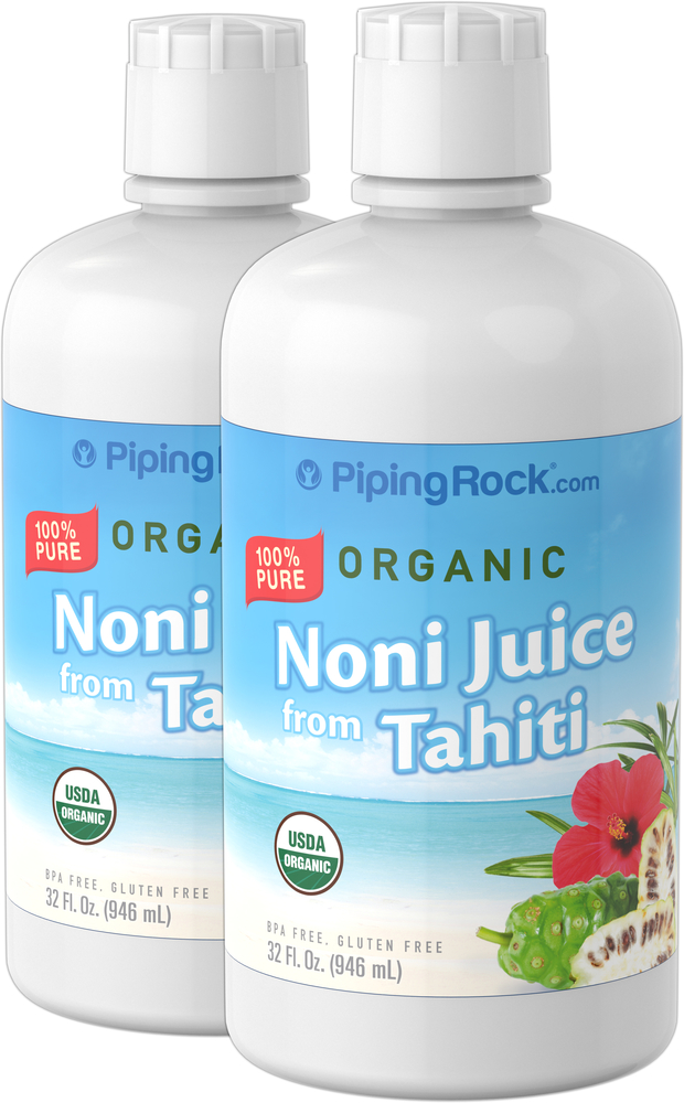 Organic Noni Juice 2 x 32 fl oz (946 mL) Liquid Benefits Nutrition