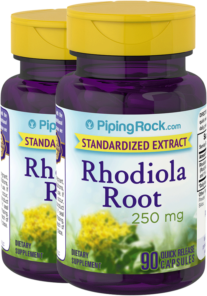 Rhodiola Rosea 250 Mg Standardized Extract 2 X 90 Capsules | Nutrition ...