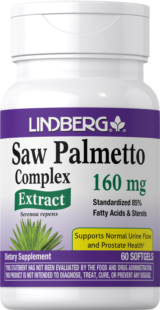 Saw Palmetto Standardized Extract, 160 mg, 60 Softgels Nutrition