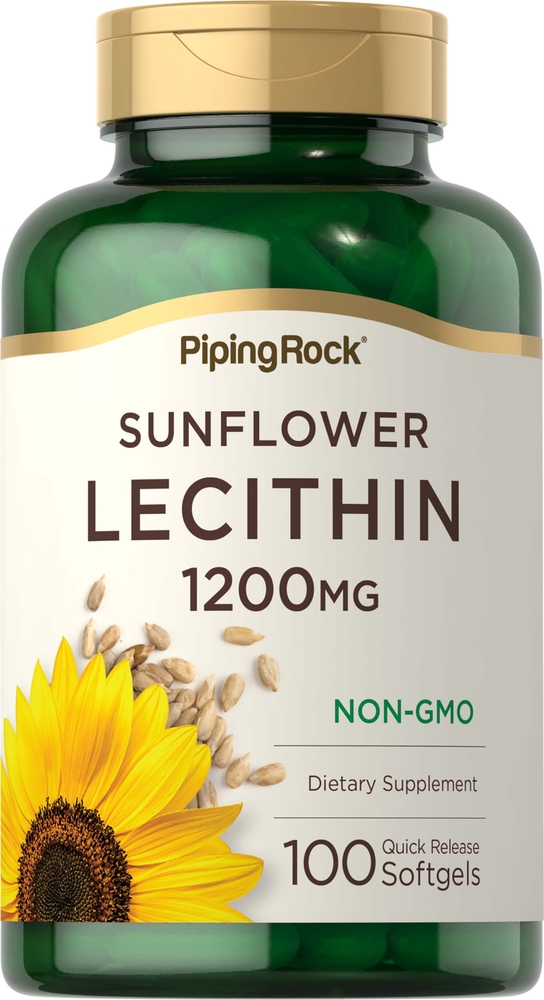 Sunflower Lecithin NON GMO 1200 mg 100 Capsules | Reviews ...