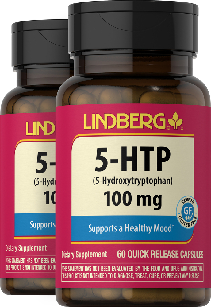 5HTP, 100 mg, 60 Capsules x 2 Bottles Nutrition Express by