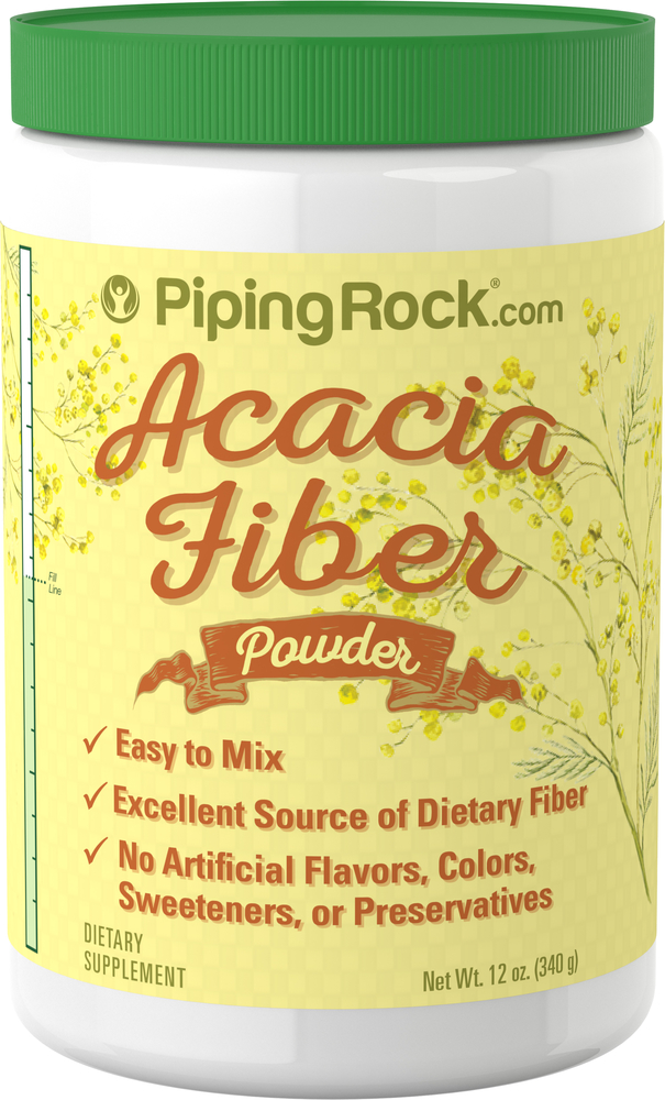 Acacia Fiber Powder 12 oz (340 g) Bottle Buy Acacia Powder Nutrition Express by PipingRock