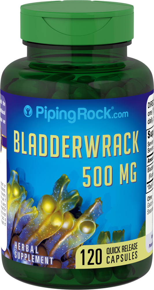 Bladderwrack Supplement 500 mg, 120 Capsules Nutrition Express by