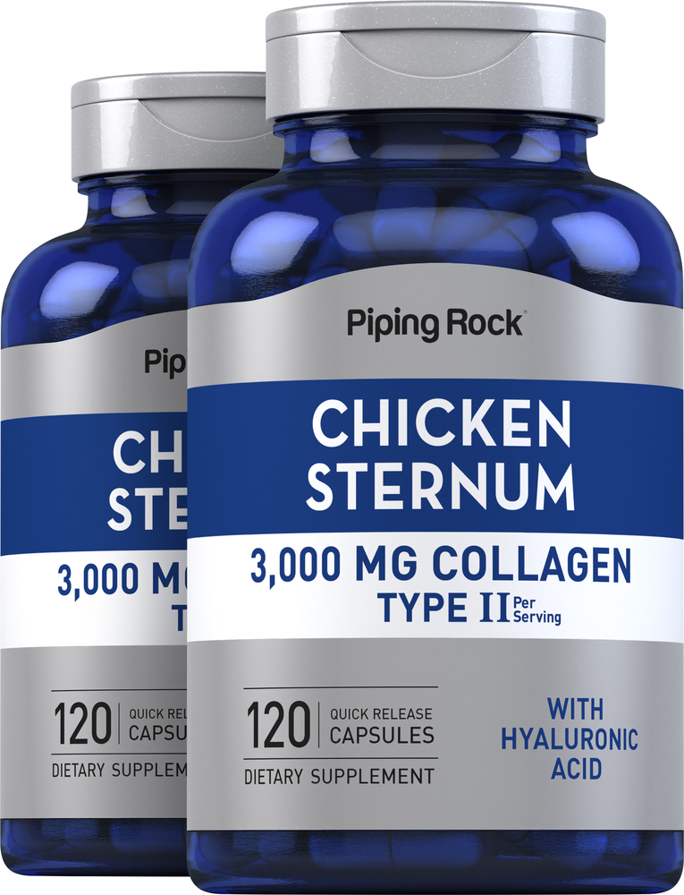 Buy Chicken Sternum Collagen Type II 3000 mg (per serving) 2 x 120 Caps