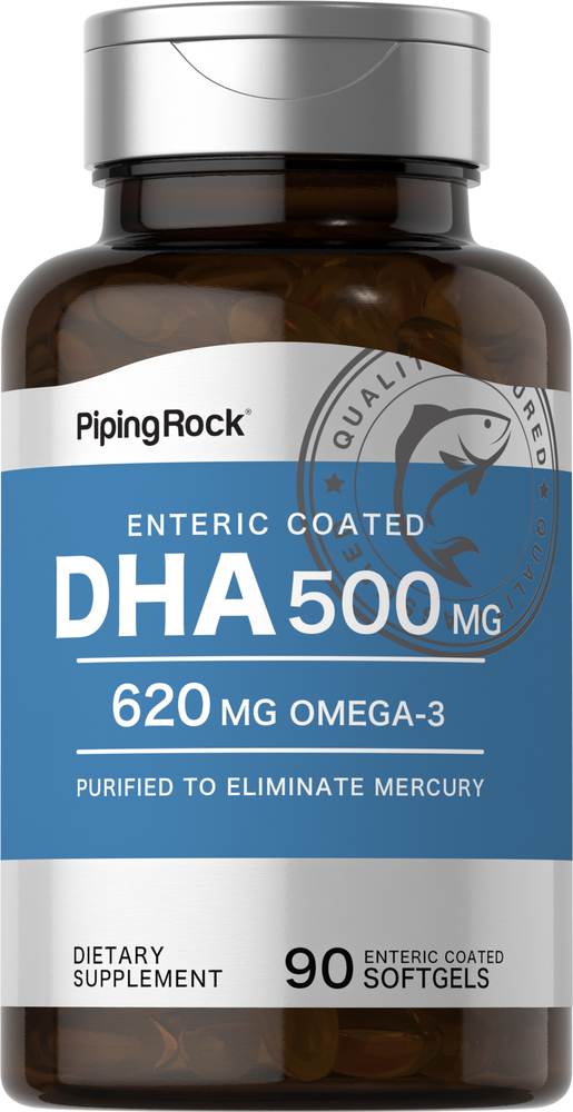 DHA 500 mg Enteric Coated 90 Softgels DHA 500 Benefits Nutrition