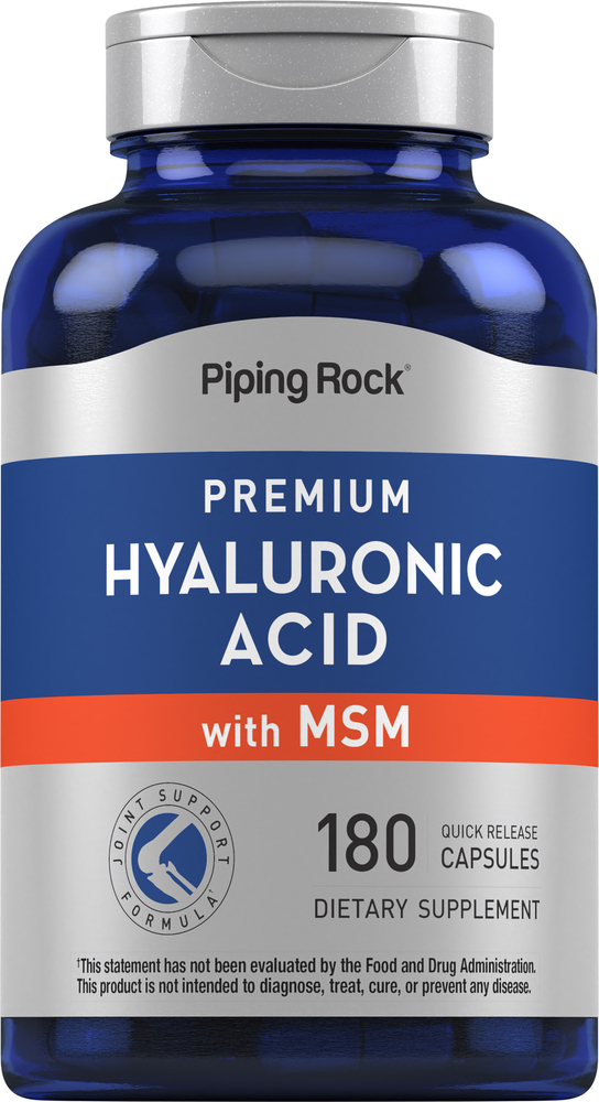 Hyaluronic Acid with MSM, 180 Quick Release Capsules Nutrition