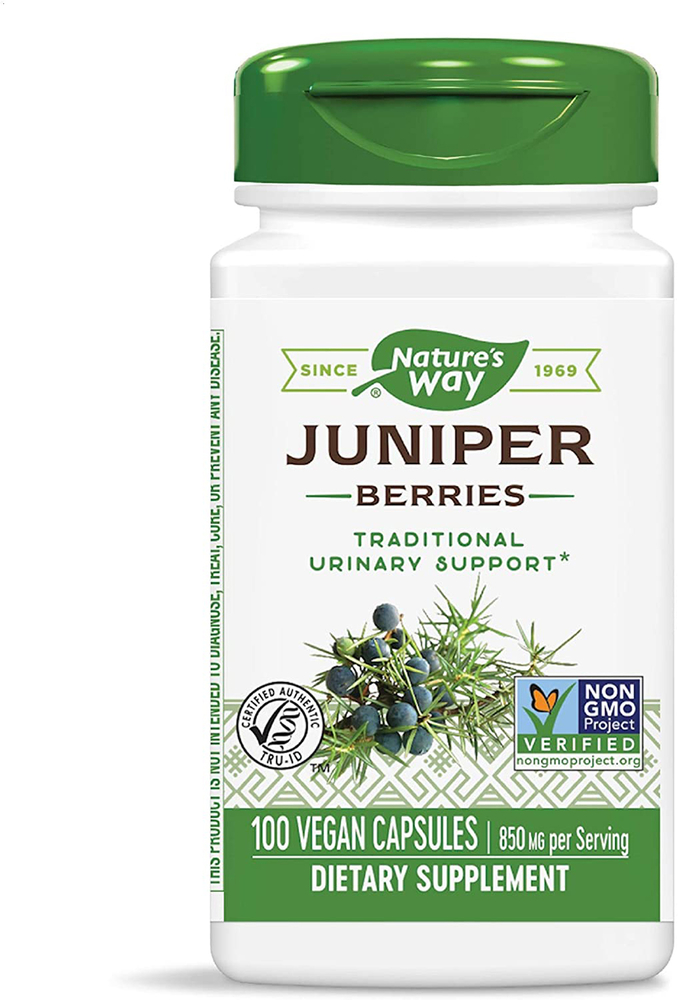 Juniper Berries 850 mg (per serving) 100 Capsules Juniper Berries