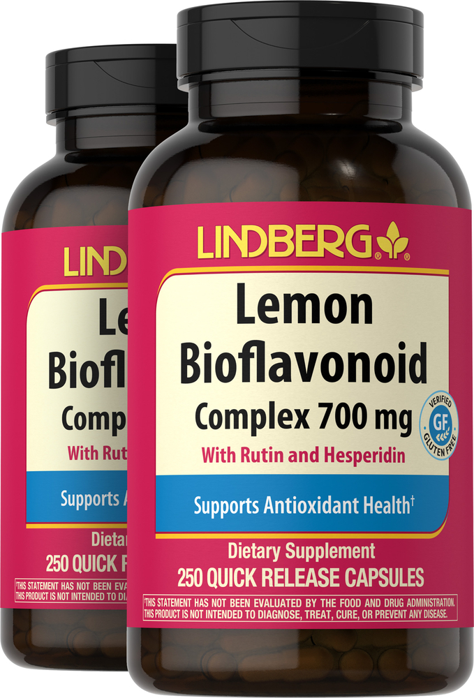 Lemon Bioflavonoid Complex, 700 mg, 250 Capsules x 2 Bottles