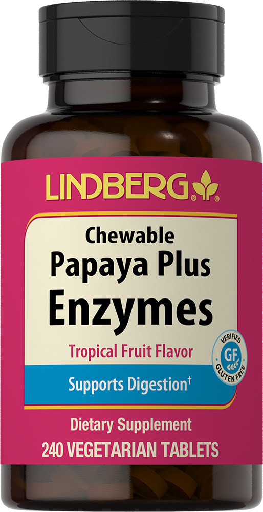 Papaya Plus Enzyme Chewable (Tropical Fruit) Nutrition Express by