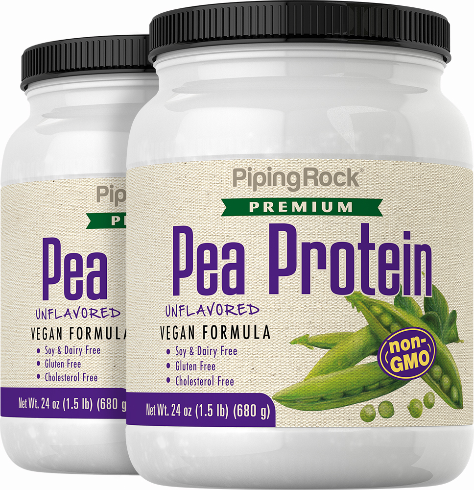 Pea Protein Powder (Non GMO) 24 oz (681 g) x 2 Bottles Benefits