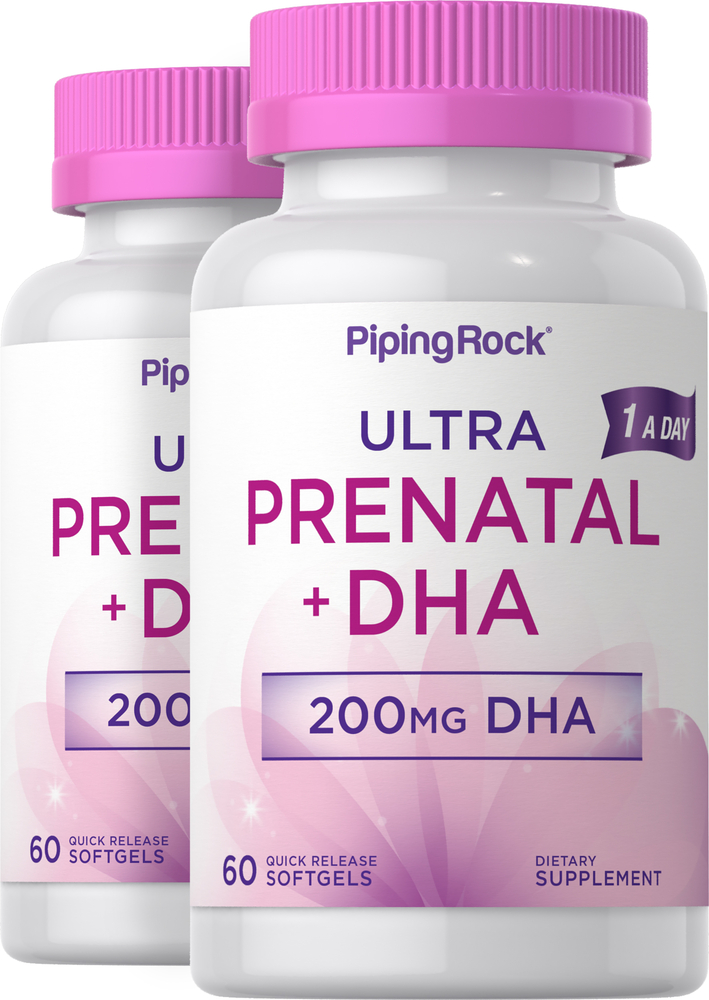 Prenatal Multivitamin with DHA, 60 Softgels, 2 Bottles