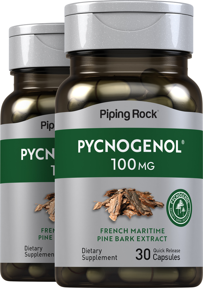 Pycnogenol 100mg 2 x 30 Capsules Pycnogenol Supplement Benefits