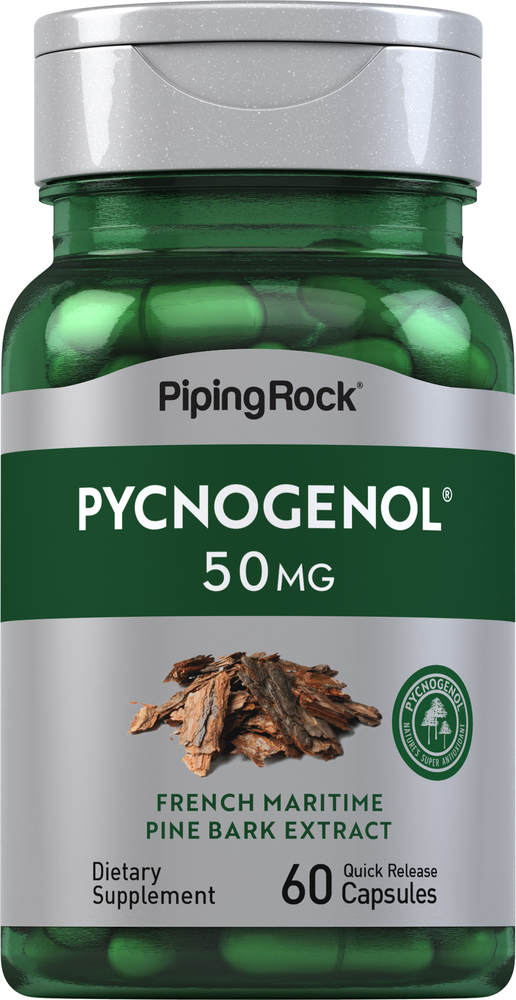 Pycnogenol 50 mg, 60 Capsules Nutrition Express by PipingRock Health
