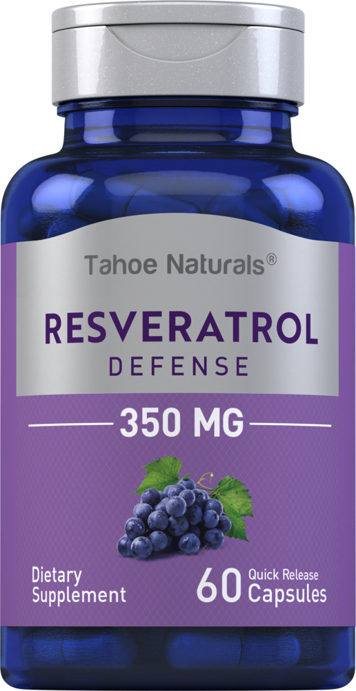 Resveratrol 350mg 60 Supplement Capsules Antioxidant Benefits