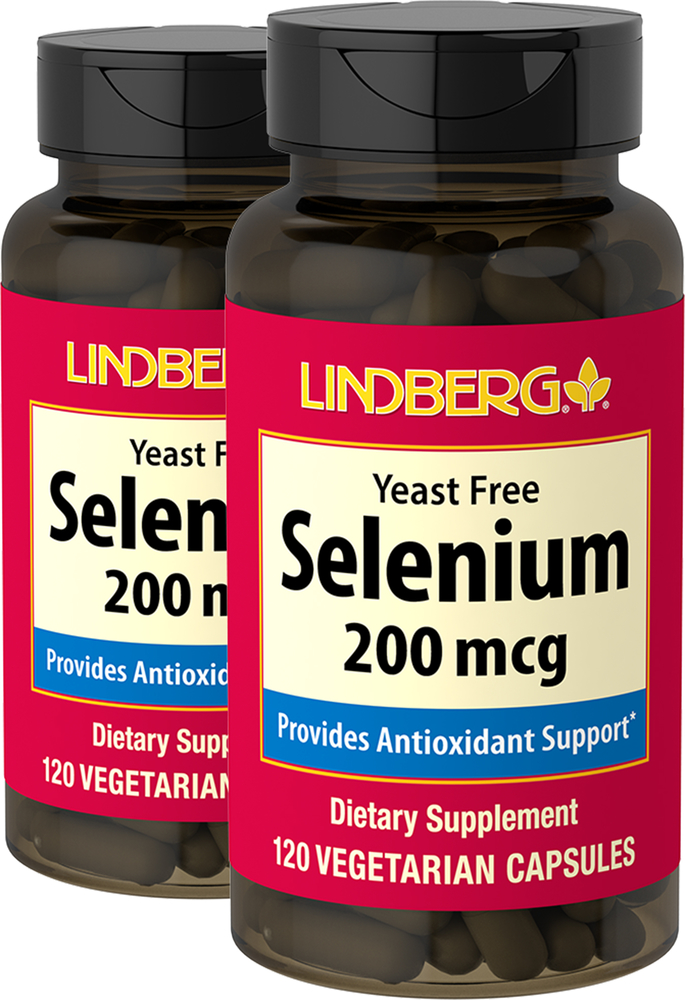 Selenium Yeast Free, 200 mcg, 120 Capsules x 2 bottles Nutrition