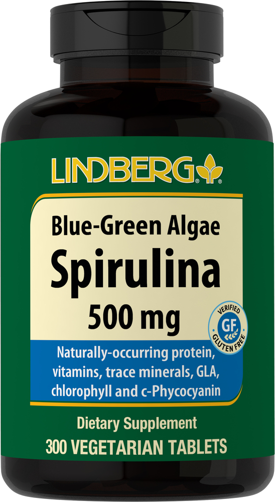 Spirulina (BlueGreen Algae), 500 mg, 300 Vegetarian Tablets