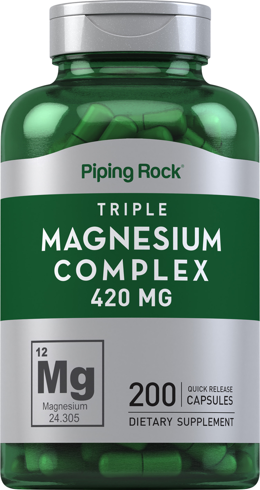 Triple Magnesium Complex 400 mg 200 Capsules | Supplement | Nutrition