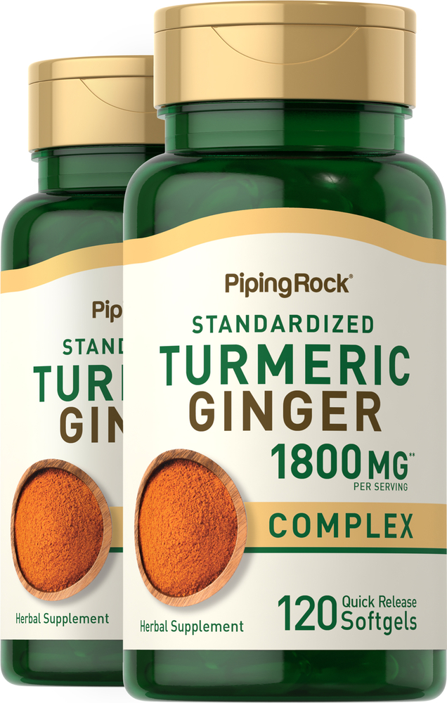 Turmeric Ginger Complex Standardized, 1800 mg (per serving), 120