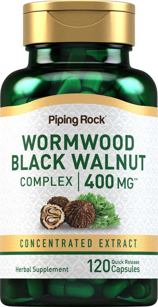 Wormwood Black Walnut Complex 400 mg, 120 Capsules Nutrition Express