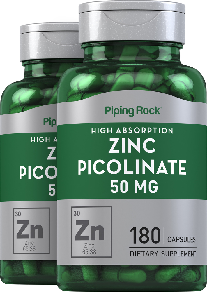 Zinc Picolinate 50 mg (High Absorption Zinc ) 2 x 180