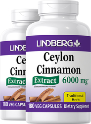 Ceylon Cinnamon Extract, 6000 mg, 180 Vegetarian Capsules