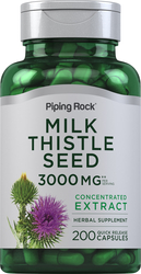 Milk Thistle Seed Extract 3,000 mg (per serving), 200 Capsules