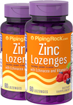 Zinc Lozenges with Echinacea 2 Bottles x 60  Lozenges